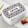 Personalised Boy's Patterned Lunch Box, thumbnail 2 of 10