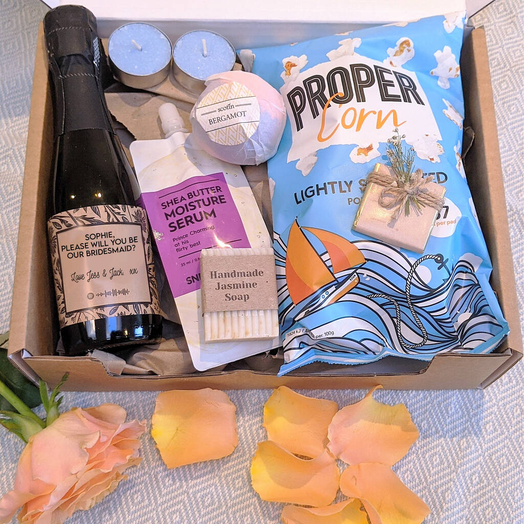Personalised Bridesmaid's Spa Hamper By MixPixie