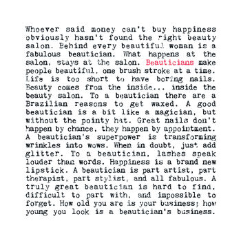 Beautician Quotes Print, 4 of 7