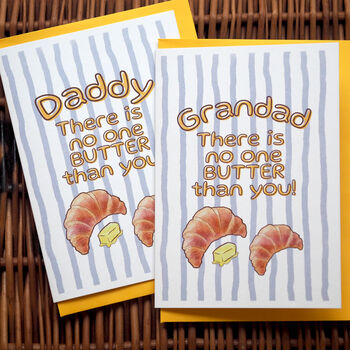 Buttery Croissant Card For Dad, Daddy Or Grandad, 3 of 4