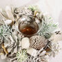 Merry And Bright White Christmas Candle Centerpiece, thumbnail 7 of 9