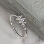Sterling Silver Marquise Trio Ring Cubic Zirconia, thumbnail 1 of 7