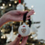 Dog Portrait Christmas Bauble, Gift For Dog Lovers, thumbnail 2 of 9