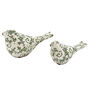 Set Of Two Irina Green Botanical Bird Ornaments, thumbnail 2 of 8