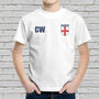 Personalised England Football Supporters Kids Tees, thumbnail 1 of 4