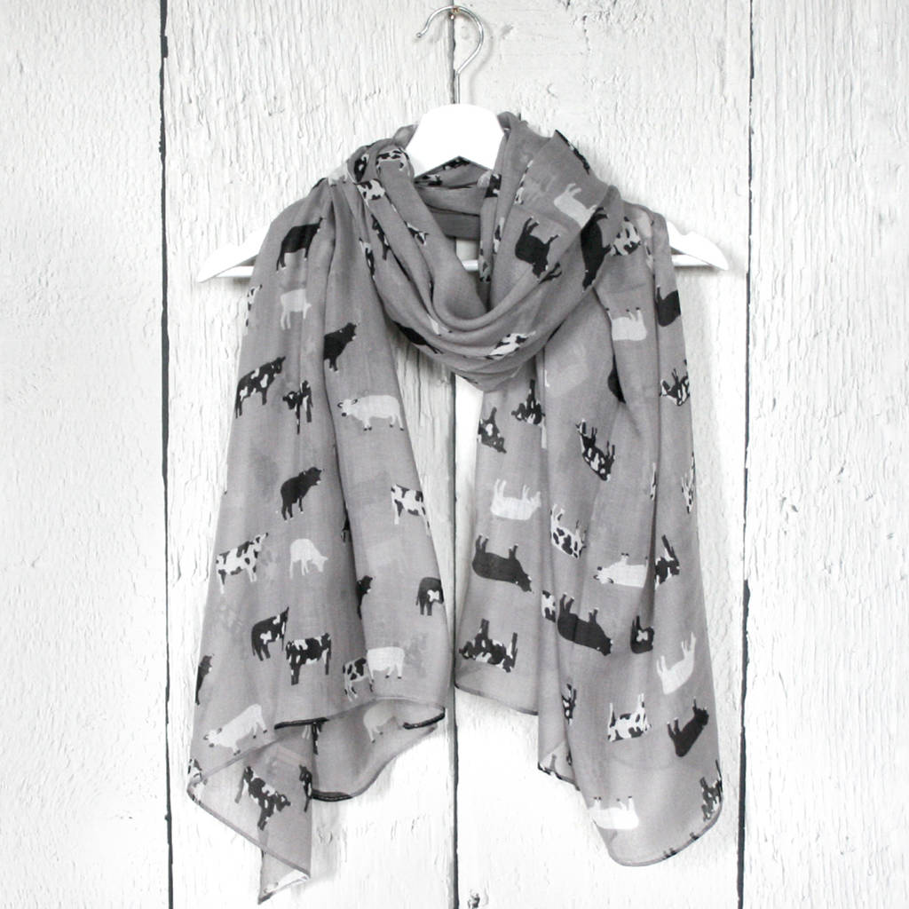 cow print scarf top