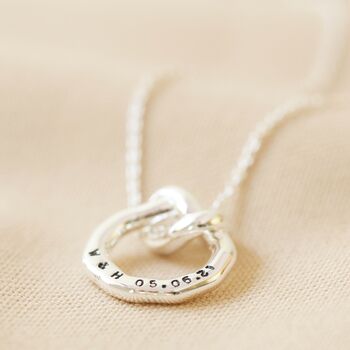 Personalised Organic Infinity Knot Necklace, 4 of 7
