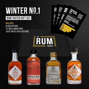 Winter Rum Taster Set Gift Box One, 3 of 5