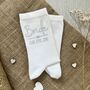 Personalised Bride And Groom Wedding Day Socks, thumbnail 3 of 3