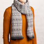 Unisex Knitted Lambswool Scarf Inspired By Nature, thumbnail 2 of 8