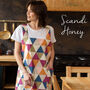 Blue Check Canvas Pinafore Apron For Artist, thumbnail 8 of 12