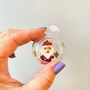 Hand Blown Glass Mini Bauble With Snowman, thumbnail 4 of 4