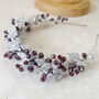 Purple And Silver Crystal Headband, thumbnail 1 of 5