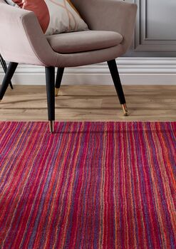 Origins Fine Stripes Rug Various Colours, 8 of 11