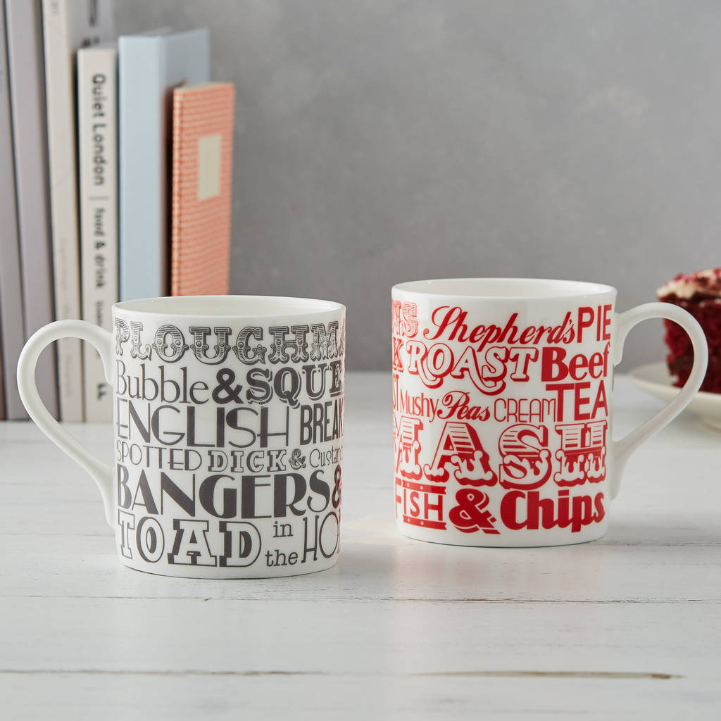 english dinner mug by victoria eggs