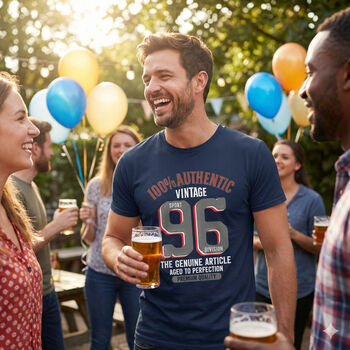 'Authentic Vintage 1996' 30th Birthday Gift T Shirt, 9 of 11