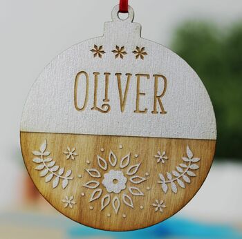 Personalised Colourful Bauble Decoration, 3 of 10