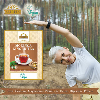 Moringa Ginger Tea 20 Bags Digestion Immunity, 7 of 10