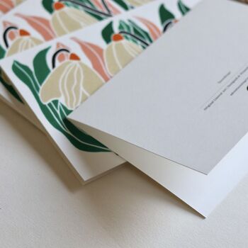 Linocut Snowdrop Notecards Set Of Eight, 6 of 11