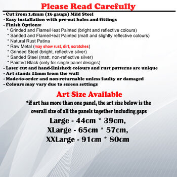 Minimalist Metal Botanical Leaf Wall Decor Gift For Home, 2 of 11