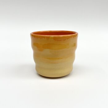 Sunrise Wavy Mini Ceramic Tumbler, 9 of 11