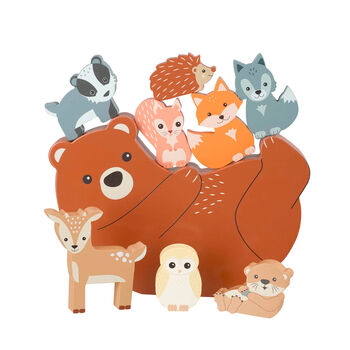 Wooden Animals Balancing Stacking Toy Toddler Xmas Gift, 2 of 4
