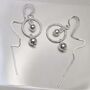 Sterling Silver Ring And Twin Ball Threader Earrings, thumbnail 1 of 8