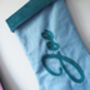 Personalised Cotton And Velvet Christmas Stocking, thumbnail 5 of 6
