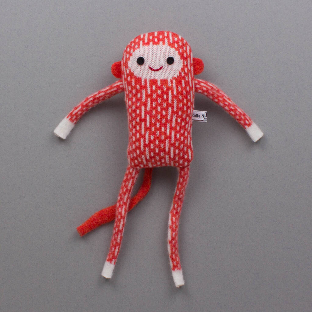 Knitted Lambswool Baby Monkey By Sally Nencini | notonthehighstreet.com