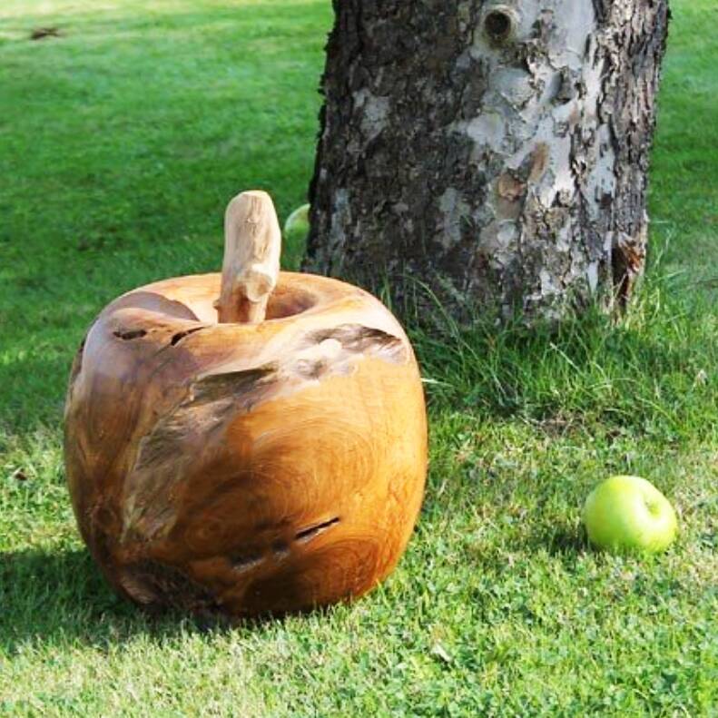 Wooden Apple Ornament By Blackdown Lifestyle