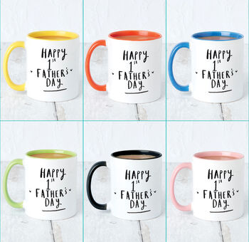 Happy 1st Father's Day Mug, 2 of 9