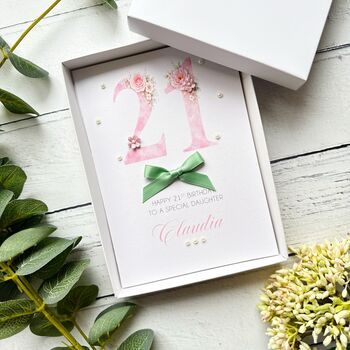 Personalised 21st Birthday Card In Pink, 8 of 9