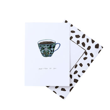 Addicted To You Coffee Cup Valentines Card, 2 of 2