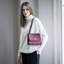 Women's Luxury Leather Chain Crossbody Handbag 'Perano', thumbnail 1 of 12