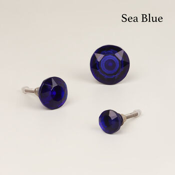 G Decor Coloured Faceted Glass Crystal Door Knobs, 9 of 12