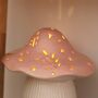 Ceramic LED Pink And White Toadstool Light, thumbnail 3 of 3