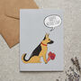 German Shepherd Mother's Day Card Dog Mum Card From The Dog, thumbnail 1 of 12