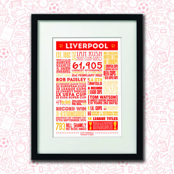 Liverpool Football Club Personalised Print, 3 of 5