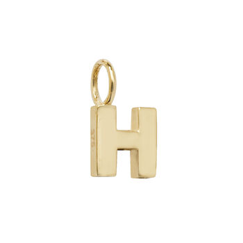 Yellow Gold Initial Pendant, 8 of 12