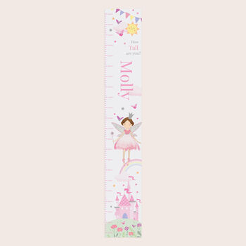 Personalised Fairy Princess Height Chart, 2 of 7