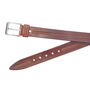 Men's Thick Tan Leather Belt Free Personalisation, thumbnail 4 of 7