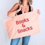 Personalised Extra Large Tote Bag For Book Lovers, thumbnail 1 of 10