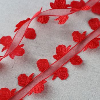Red Rose Ribbon Collection. Gift Wrapping Ribbon, 5 of 6
