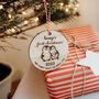 Bump's First Christmas Wooden Penguin Decoration, thumbnail 4 of 5