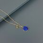 Lapis Lazuli Disc Necklace, thumbnail 3 of 5