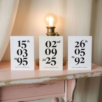 Personalised Milestone Birthday And Special Date Card, 3 of 10