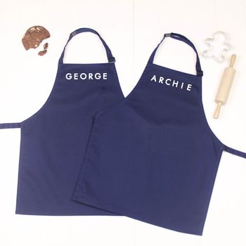 Personalised Kids Apron Set With Name, 7 of 9