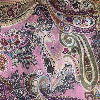 Large 'Classic Paisley' Pure Silk Scarf, 3 of 4