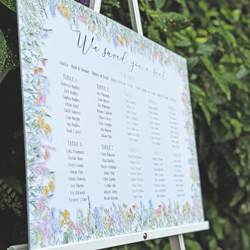 Wedding Table Plan | Wild Flowers Design, 2 of 2