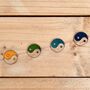 Boho Yin Yang Stained Glass Sun Catcher Window Decor, thumbnail 6 of 11